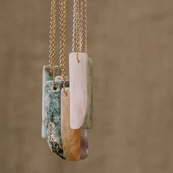 Stone Point Necklace - Fluorite/Stone of Clarity