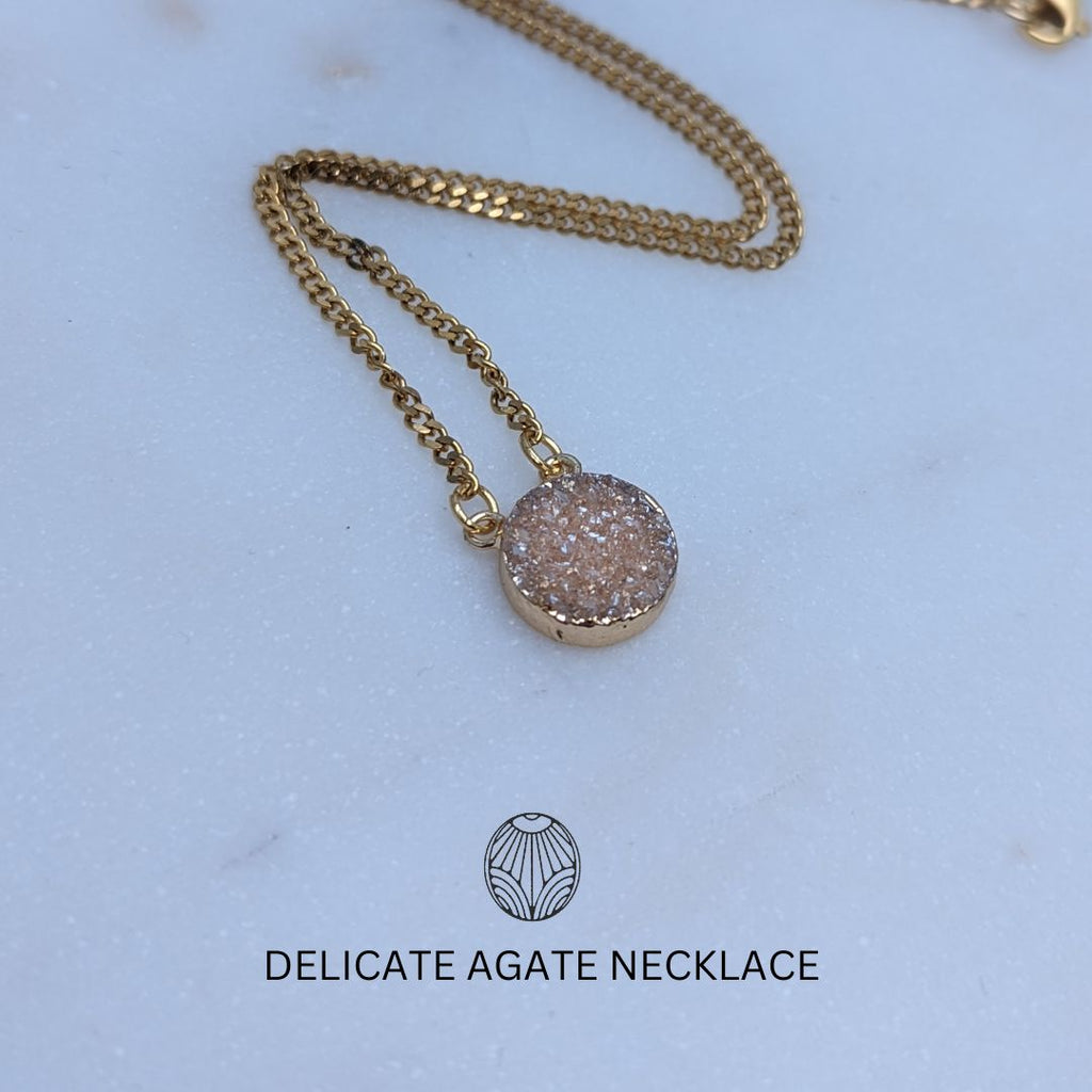 Delicate Agate Necklace